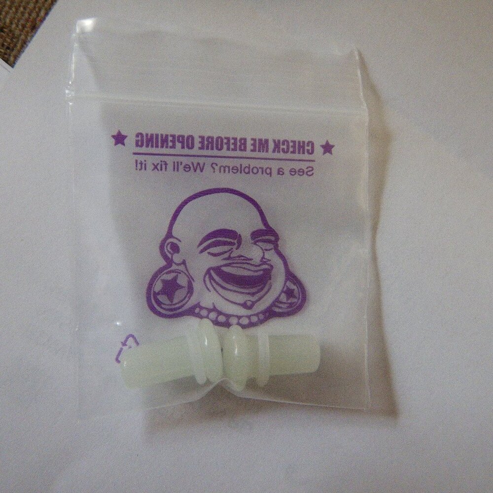 1g glass glow in the dark plugs